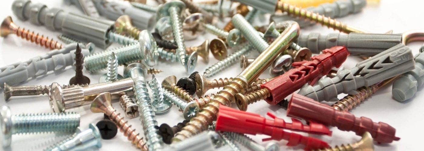 envasado productos industriales piezas de plástico racors tornillos